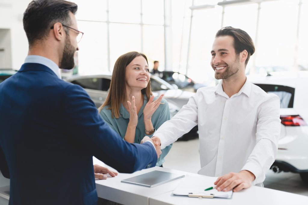 New car financing consultation at Glen Sain Motors Buick GMC