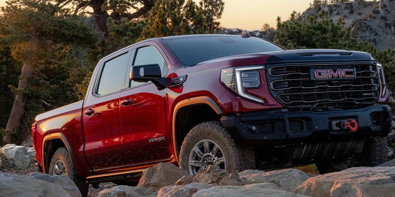 2026 GMC Sierra 1500 AT4X trim with off-road