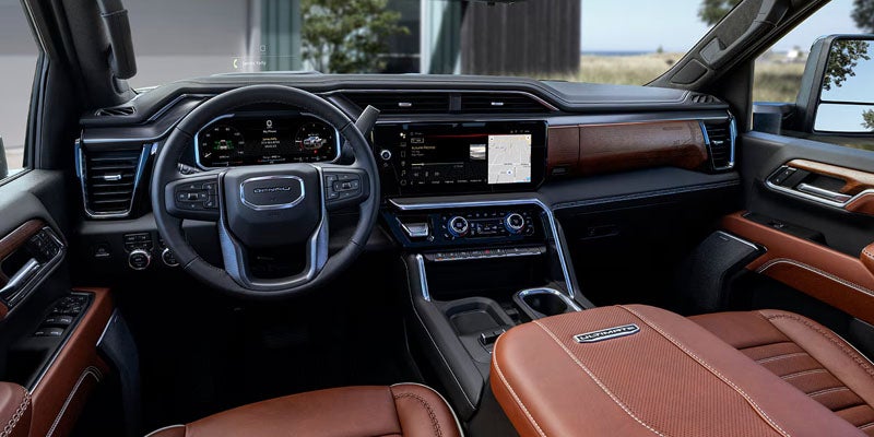 Premium interior cabin of the 2026 GMC Sierra 2500 HD