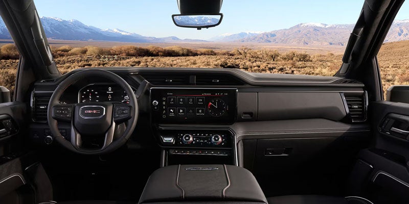 Interior view highlighting safety and driver assistance features